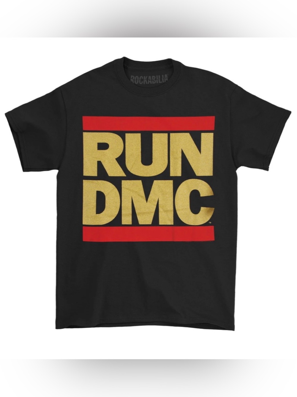 NWOT Run-DMC Gold Bars Logo Tee
